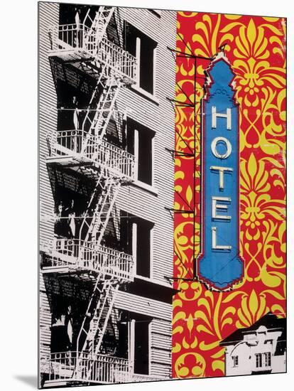 Urban Collage Hotel-Deanna Fainelli-Mounted Art Print