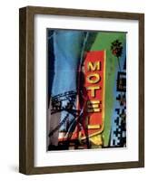 Urban Collage Motel-Deanna Fainelli-Framed Art Print