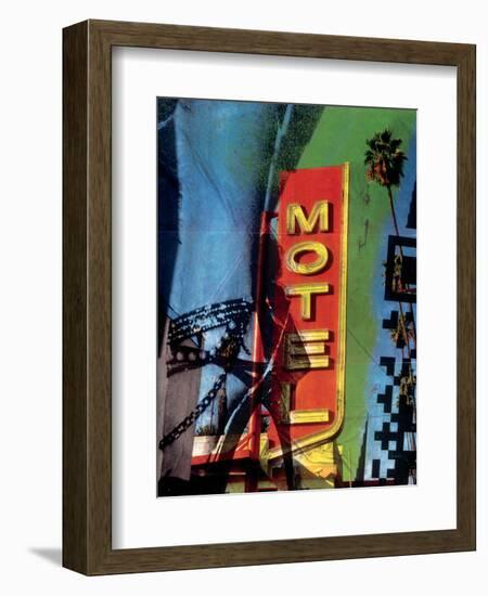 Urban Collage Motel-Deanna Fainelli-Framed Art Print