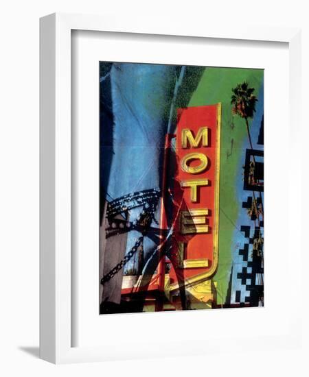 Urban Collage Motel-Deanna Fainelli-Framed Art Print