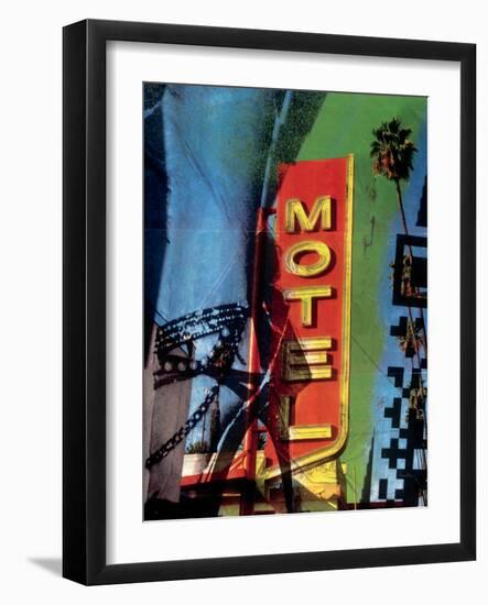 Urban Collage Motel-Deanna Fainelli-Framed Art Print