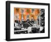 Urban Collage Skyline-Deanna Fainelli-Framed Art Print