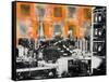 Urban Collage Skyline-Deanna Fainelli-Framed Stretched Canvas