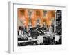 Urban Collage Skyline-Deanna Fainelli-Framed Art Print