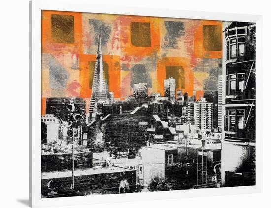 Urban Collage Skyline-Deanna Fainelli-Framed Art Print