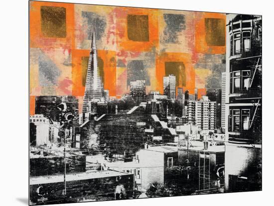 Urban Collage Skyline-Deanna Fainelli-Mounted Art Print