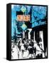 Urban Collage Street Scene-Deanna Fainelli-Framed Stretched Canvas