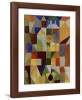 Urban Composition with Yellow Windows-Paul Klee-Framed Giclee Print