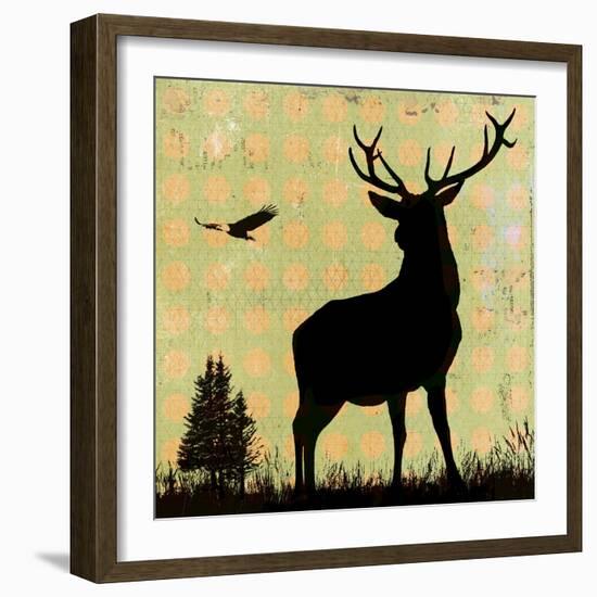 Urban Deer II-Hens Teeth-Framed Giclee Print