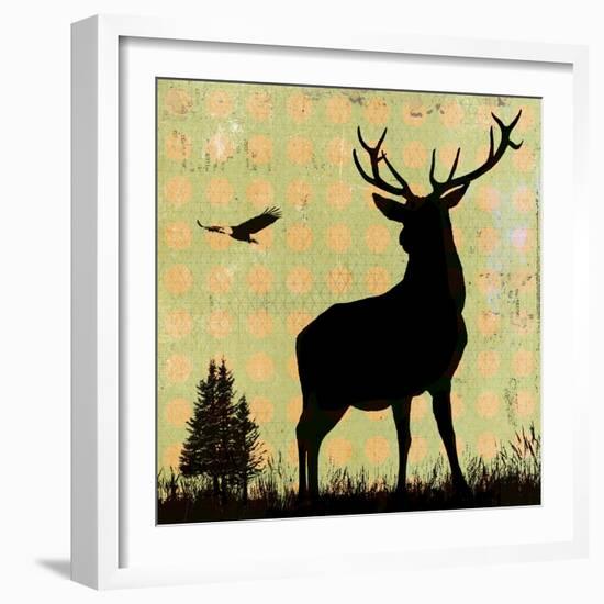 Urban Deer II-Hens Teeth-Framed Giclee Print