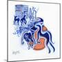 Urban Deer-Josh Byer-Mounted Giclee Print