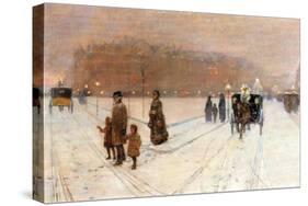 Urban Fairy Tale-Childe Hassam-Stretched Canvas