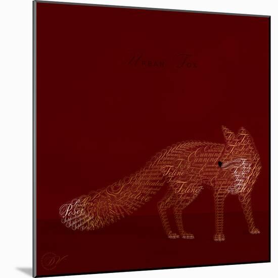 Urban Fox - Red-Dominique Vari-Mounted Art Print