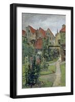 Urban Garden in Luebeck (Johannisstrasse 64), 1891-Hermann Linde-Framed Giclee Print