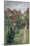 Urban Garden in Luebeck (Johannisstrasse 64), 1891-Hermann Linde-Mounted Giclee Print