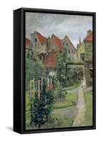 Urban Garden in Luebeck (Johannisstrasse 64), 1891-Hermann Linde-Framed Stretched Canvas