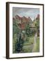 Urban Garden in Luebeck (Johannisstrasse 64), 1891-Hermann Linde-Framed Giclee Print