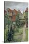 Urban Garden in Luebeck (Johannisstrasse 64), 1891-Hermann Linde-Stretched Canvas