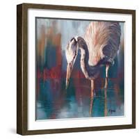 Urban Heron-Molly Reeves-Framed Art Print