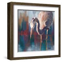 Urban Heron-Molly Reeves-Framed Art Print