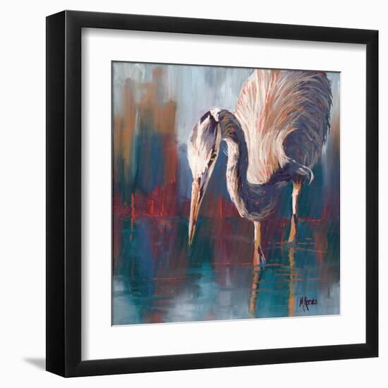 Urban Heron-Molly Reeves-Framed Art Print