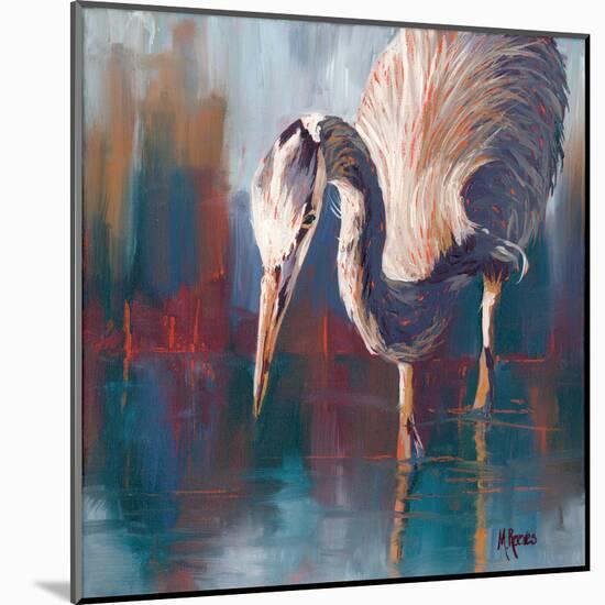 Urban Heron-Molly Reeves-Mounted Art Print