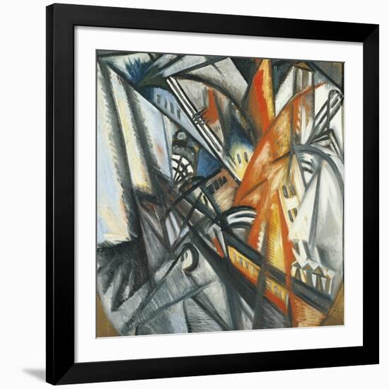 Urban Landscape, 1913-14-Olga Vladimirovna Rozanova-Framed Giclee Print