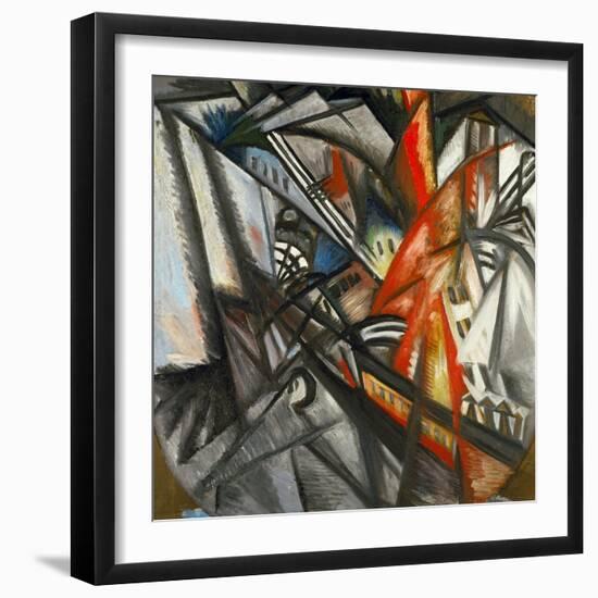 Urban Landscape. Canvas (1913-1914) 71 x 71 cm.-Olga Rozanova-Framed Giclee Print