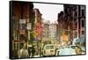 Urban Landscape - Chinatown - Manhattan - New York City - United States-Philippe Hugonnard-Framed Stretched Canvas