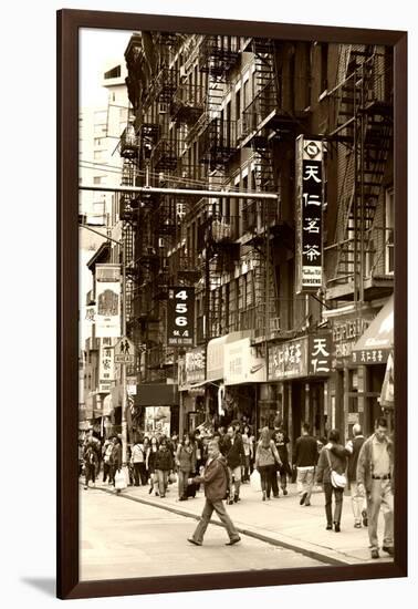 Urban Landscape - Chinatown - Manhattan - New York City - United States-Philippe Hugonnard-Framed Photographic Print