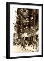 Urban Landscape - Chinatown - Manhattan - New York City - United States-Philippe Hugonnard-Framed Photographic Print