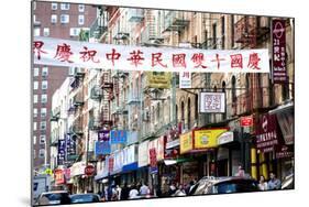Urban Landscape - Chinatown - Manhattan - New York City - United States-Philippe Hugonnard-Mounted Photographic Print