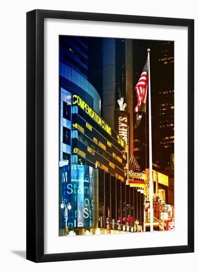 Urban Landscape - Nasdaq marketsite - Times Square - Manhattan - New York City - United States-Philippe Hugonnard-Framed Photographic Print