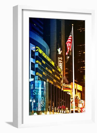 Urban Landscape - Nasdaq marketsite - Times Square - Manhattan - New York City - United States-Philippe Hugonnard-Framed Photographic Print