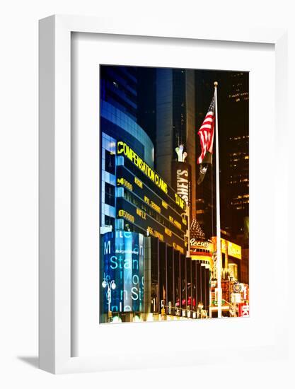 Urban Landscape - Nasdaq marketsite - Times Square - Manhattan - New York City - United States-Philippe Hugonnard-Framed Photographic Print