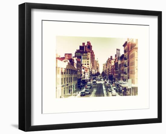 Urban Landscape West Village Manhattan in Winter-Philippe Hugonnard-Framed Art Print