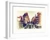 Urban Landscape West Village Manhattan in Winter-Philippe Hugonnard-Framed Art Print