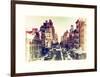 Urban Landscape West Village Manhattan in Winter-Philippe Hugonnard-Framed Art Print