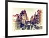 Urban Landscape West Village Manhattan in Winter-Philippe Hugonnard-Framed Art Print