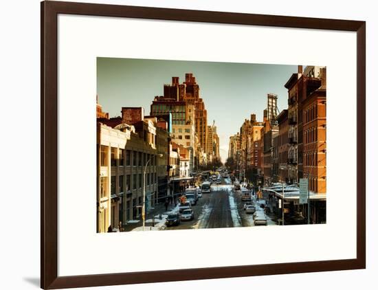 Urban Landscape West Village Manhattan in Winter-Philippe Hugonnard-Framed Art Print