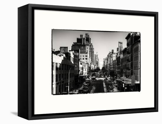 Urban Landscape West Village Manhattan in Winter-Philippe Hugonnard-Framed Stretched Canvas