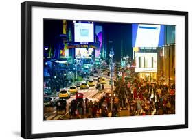 Urban Landscape - Yellow Cabs - Times Square - Manhattan - New York City - United States-Philippe Hugonnard-Framed Photographic Print