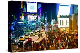 Urban Landscape - Yellow Cabs - Times Square - Manhattan - New York City - United States-Philippe Hugonnard-Stretched Canvas