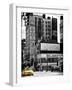 Urban Lifestyle Scene, Yellow Cab, Amsterdam Av, Upper West Side of Manhattan, NYC, USA-Philippe Hugonnard-Framed Photographic Print