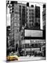 Urban Lifestyle Scene, Yellow Cab, Amsterdam Av, Upper West Side of Manhattan, NYC, USA-Philippe Hugonnard-Mounted Photographic Print