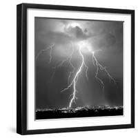 Urban Lightning II BW-Douglas Taylor-Framed Photo