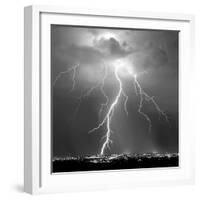 Urban Lightning II BW-Douglas Taylor-Framed Photo