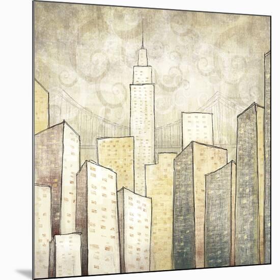 Urban Monograph II-Marcus Collins-Mounted Giclee Print