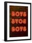 Urban Neon Collection - BOYS-Philippe Hugonnard-Framed Art Print