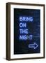 Urban Neon Collection - Bring on the Night-Philippe Hugonnard-Framed Art Print